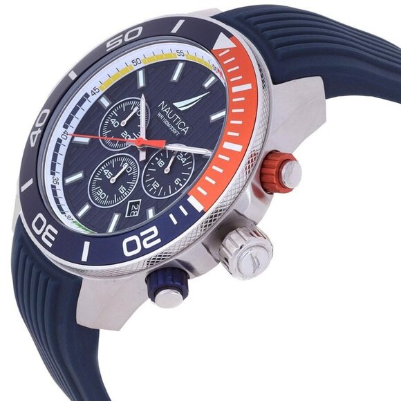 NWT Nautica Fashion Men's Quartz Steel Authentic Watch - Picture 2 of 3